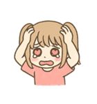 情緒が忙しいハート目ちゃん（個別スタンプ：21）