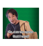 ひろゆきENGLISH 日本語じゃなく英語で（個別スタンプ：7）