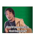 ひろゆきENGLISH 日本語じゃなく英語で（個別スタンプ：14）