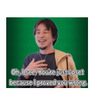 ひろゆきENGLISH 日本語じゃなく英語で（個別スタンプ：30）