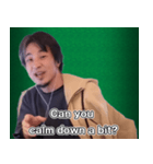 ひろゆきENGLISH 日本語じゃなく英語で（個別スタンプ：40）