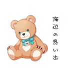 やさしいくまの海辺時間（個別スタンプ：18）