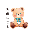 やさしいくまの海辺時間（個別スタンプ：24）