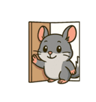 チンチラムーの大冒険3（個別スタンプ：4）