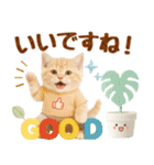 ラフな敬語の癒しやんこのキジトラクリーム（個別スタンプ：29）