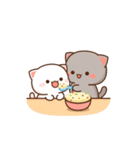 もちもち動くももねこちゃん16（個別スタンプ：22）