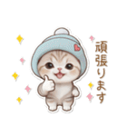 可愛い猫 シール風パステル 思いやり 敬語（個別スタンプ：26）