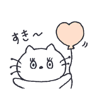 水色の目をした猫。*. 2（個別スタンプ：27）