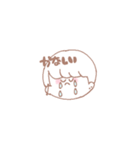 ゆるいもののもの(情緒不安定Ver.男の子)（個別スタンプ：3）