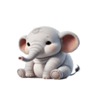 ぽっちゃりゾウ 不機嫌トーン（個別スタンプ：20）