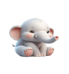 ぽっちゃりゾウ 不機嫌トーン（個別スタンプ：26）