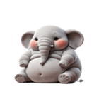 ぽっちゃりゾウ 不機嫌トーン（個別スタンプ：32）