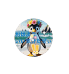 幸せを呼ぶペンギンです！（個別スタンプ：1）