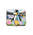 幸せを呼ぶペンギンです！（個別スタンプ：4）