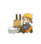 うごくフォークリフトガール！（個別スタンプ：1）