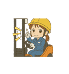 うごくフォークリフトガール！（個別スタンプ：11）