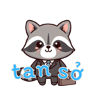 小さなアライグマの生活 (ベトナム) Ver6（個別スタンプ：3）