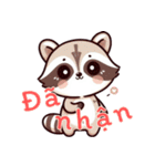 小さなアライグマの生活 (ベトナム) Ver6（個別スタンプ：11）