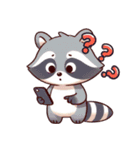 小さなアライグマの生活 (漢字) Ver6（個別スタンプ：27）