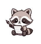 小さなアライグマの生活 (漢字) Ver6（個別スタンプ：37）