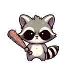 小さなアライグマの生活 (漢字) Ver6（個別スタンプ：38）
