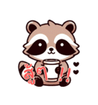 小さなアライグマの生活 (タイ) Ver6（個別スタンプ：12）