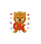 柴犬さんの感情を伝えるスタンプ（個別スタンプ：1）