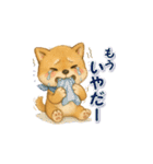 柴犬さんの感情を伝えるスタンプ（個別スタンプ：19）