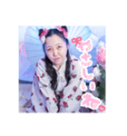 可愛い浴衣愛理たんを褒めて！♡（個別スタンプ：2）