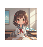 女子高生 日常 スタンプ（個別スタンプ：2）