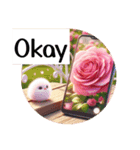 [大きな文字のスタンプ]薔薇 英語版（個別スタンプ：10）