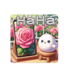[大きな文字のスタンプ]薔薇 英語版（個別スタンプ：23）