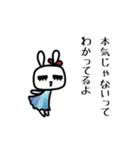 ▶︎動く！おしゃれ毒舌キラキラうさぎ◎（個別スタンプ：6）