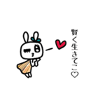 ▶︎動く！おしゃれ毒舌キラキラうさぎ◎（個別スタンプ：12）