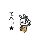 ▶︎動く！おしゃれ毒舌キラキラうさぎ◎（個別スタンプ：18）