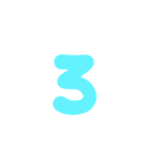 3-3ひらがな(ミズイロ)アレンジ用等 平仮名（個別スタンプ：16）