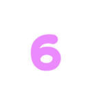 3-3ひらがな(ムラサキ)アレンジ用等 平仮名（個別スタンプ：19）