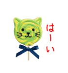 ペロペロキャンデーの猫、ペロっと一言（個別スタンプ：3）