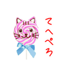 ペロペロキャンデーの猫、ペロっと一言（個別スタンプ：8）