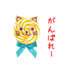 ペロペロキャンデーの猫、ペロっと一言（個別スタンプ：9）