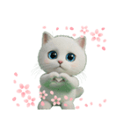 【ハート猫】（個別スタンプ：3）