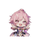 推しが尊い！アイドルガールズ（個別スタンプ：3）