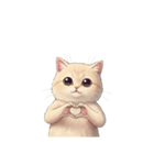 【ハートねこ】（個別スタンプ：4）