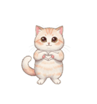 【ハートねこ】（個別スタンプ：7）