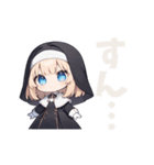 無表情シスター（コスプレ）女の子スタンプ（個別スタンプ：10）
