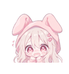 ももちゃんと代理ちゃんスタンプ（個別スタンプ：16）