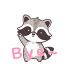 小さなアライグマの生活 (えいご) Ver6（個別スタンプ：22）