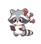 小さなアライグマの生活 (えいご) Ver6（個別スタンプ：27）