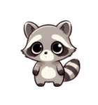 小さなアライグマの生活 (えいご) Ver6（個別スタンプ：36）