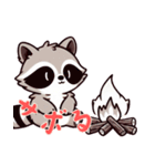 小さなアライグマの生活 (にほんご) Ver6（個別スタンプ：7）